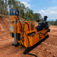 Foreuse rotative pour puits d'eau XY-3 FEIYANG, moteur diesel, profondeur de forage max. 600m, pompe de 325 mm de diamètre, boîte de vitesses sur roues, gamme de vitesse de broche large, garantie 1 an