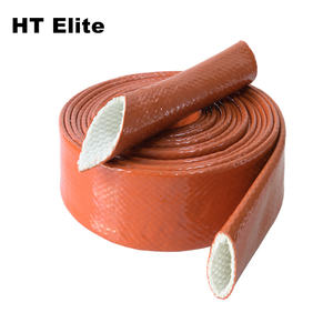 Hoge Temperatuur Glasvezel Brandwerende Mouw Slang Siliconen Gecoate Vlamvertragende Sleeving - Product Image 4