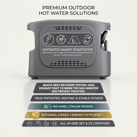Chauffe-eau à gaz portable sans réservoir, propane, pour camping en extérieur, douche, 10 kW, eau chaude instantanée, autonomie de 180 minutes, pour camping-car, vie hors réseau