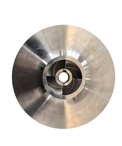 Индивидуальная закрытая крыльчатка из нержавеющей стали 304 с турбинными лопастями и 4 лопастями, обработанная пескоструйным методом - Product Image 4