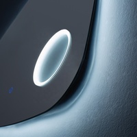 Miroir de salle de bain LED intelligent à écran tactile moderne de luxe 2026, anti-buée, mural, éclairé, pour coiffeuse