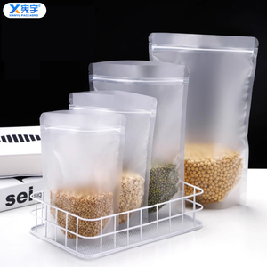 Sachet Doypack Scellé Transparent/Givré en Plastique Stratifié PE avec Fermeture Éclair pour Fruits Secs, Barbe à Papa, Popcorn et Snacks - Product Image 5