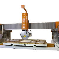 Machine de découpe CNC à 5 axes avec moteur et positionnement infrarouge et ventouse pour marbre et granit haute précision