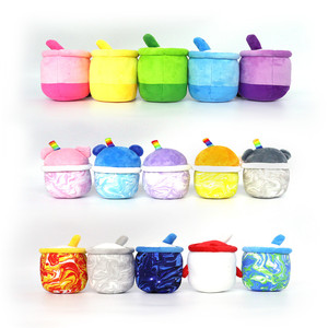 10 Pieces Set Light up Skin Friendly Cute Soft Toy Milk <strong>Boba</strong> Tea <strong>Plush</strong> with PP Cotton Filling Customizable Sizes Certified Safe - Product Image 2