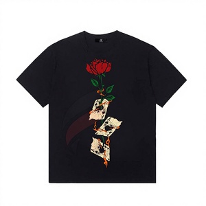 Camiseta Deportiva Holgada de Manga Corta para Hombre, 100% Algodón, 240g, Impresión Digital, Tela de Chifón No Tejida, Diseño Liso - Product Image 2