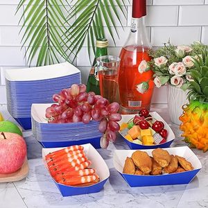 Galaxy Starry Night Paper Food Boats Snack Candy Popcorn Nacho Hot Dog Bandejas Tazón para servir para Buffet Decoraciones para fiesta de cumpleaños - Product Image 2