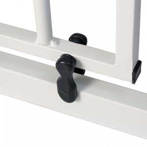 Barrière de sécurité pour bébé de largeur réduite, barrière de sécurité compacte en plastique pour enfant avec rangement facile pour couloir et salle de bain - Product Image 1