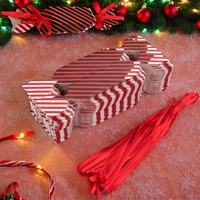 Kreatives Design Weihnachts bonbon Süßigkeiten Schokoladen kekse Dekoration Party Hochzeit Candy Paper Box für Geschenk verpackung