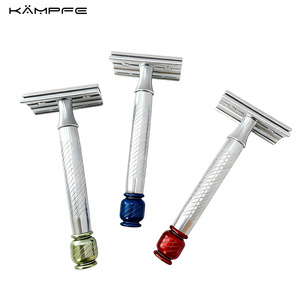 Maquinilla de <span class=keywords><strong>Afeitar</strong></span> CNC de Seguridad de Aluminio Anodizado, Maquinilla de Doble Filo con Peine Cerrado, Fabricada por CNC, para Todo el Cuerpo - Product Image 2