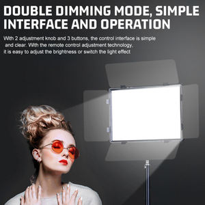 Éclairage photographique ZSYB P900 rechargeable 50 watts, panneau <span class=keywords><strong>LED</strong></span> plat professionnel pour la photographie, éclairage vidéo pour vlog, YouTube, TikTok - Product Image 4