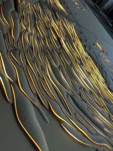 Современная 3D кожа резьба светящийся фон настенная панель Высокое качество украшения дома водонепроницаемый огнестойкий и влагостойкий - Product Image 5