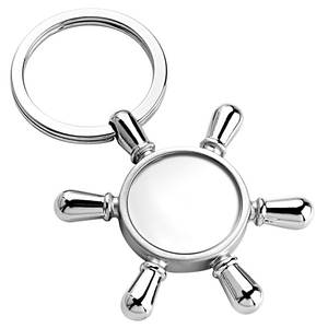 Mini boussole nautique porte-clés, format de roue de bateau, pour la navigation, avec étui en plastique, pour l'escalade, le camping et la randonnée - Product Image 3