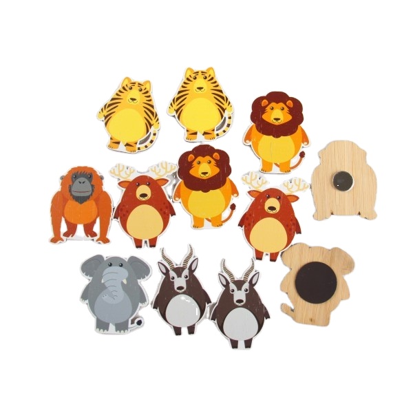 Small Cute handmade bamboo wood souvenir decorative fridge magnet