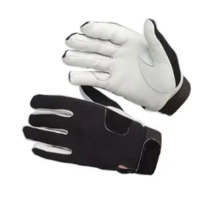 Gants d'équitation d'hiver de haute qualité paume en cuir dragonne réglable antidérapante tailles et couleurs personnalisables - Product Image 1