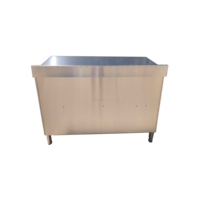 Armoire en acier inoxydable de qualité commerciale avec trois tiroirs pour l'organisation et la préparation des aliments dans les cuisines professionnelles
