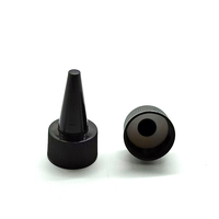 Bouchon de bouche en plastique noir 18/410 20/410 24/410 28/410 couvercle de bec avec couvercle torsadé à longue buse pour bouteille d'huile de colle