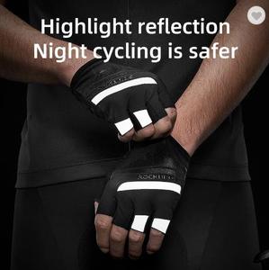 ROCKBROS S247 — gants éponge antidérapants, pour le Fitness, le <span class=keywords><strong>vélo</strong></span>, la <span class=keywords><strong>course</strong></span>, avec enfilement de la moitié des doigts, accessoires de sport - Product Image 3