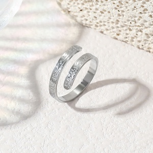 Adjustable Open Religious Arabic Quran Islamic Muslim Stainless Steel 18K Gold Plated Fashion Jewelry <b>Rings</b> <b>for</b> <b>Women</b> Wholesale - Product Image 2
