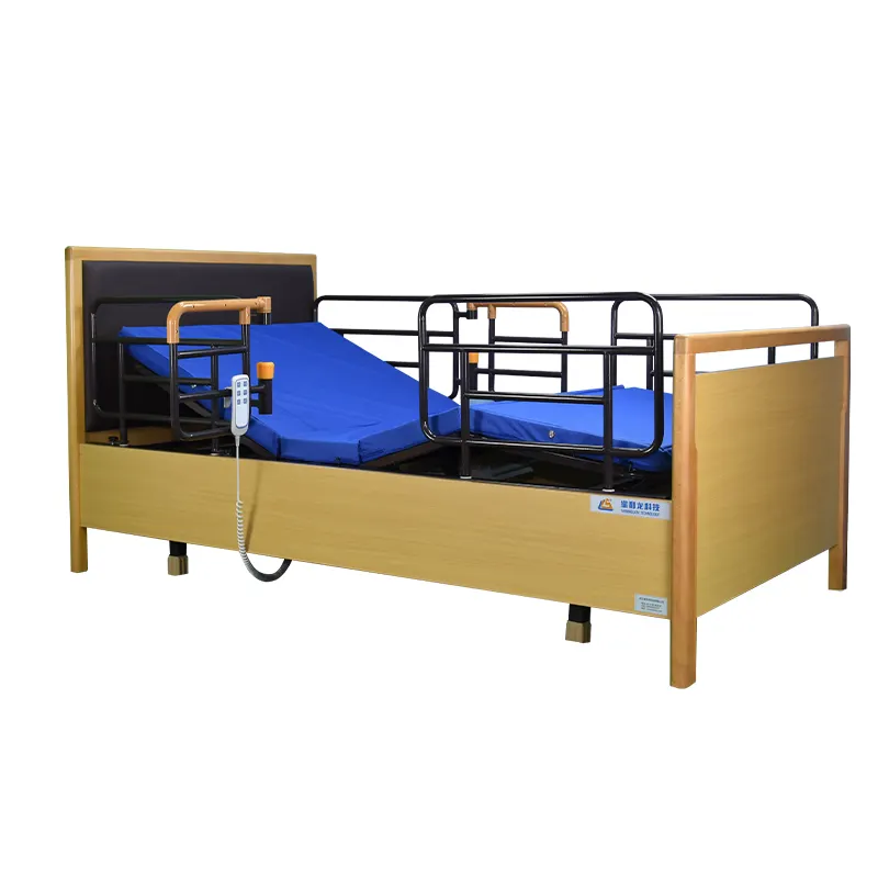 Mobiliário de enfermagem clássico, para melhorar a vida rápida, cama multifuncional para idosos sem castores tipo 2