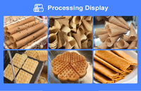 Machine à gaufres commerciale pour la fabrication de stroopwafels, de cornets de glace, de rouleaux d'œufs Phoenix automatiques, de cornets de glace et de crêpes