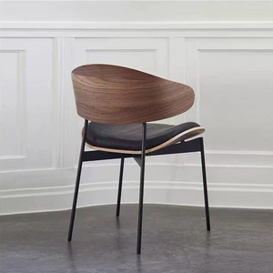 Prix de gros d'usine <span class=keywords><strong>Restaurant</strong></span> Chaises De Luxe Cafés Designer De Mode En Bois Moderne Noir À Manger Chaises - Product Image 6