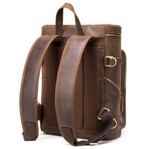 Mochila de Viaje para Hombre Andong de Cuero de Grano Completo, para Laptop de 13 Pulgadas, de Cuero Vacuno Genuino, Gran Capacidad, Bolsa de Hombro para Hombre - Product Image 3
