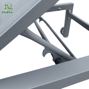 Tumbona de Guangdong muebles de jardín de estilo contemporáneo marco de <span class=keywords><strong>aluminio</strong></span> tumbona de metal <span class=keywords><strong>con</strong></span> rueda - Product Image 5