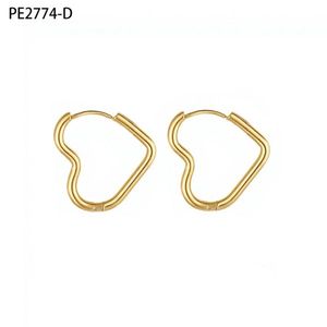 เอมี่ เอมี่ ฮาร์ทต่างหูแบบหนีบเงิน 925 เครื่องประดับสำหรับผู้หญิงสไตล์มินิมอลสำหรับใส่ทุกวัน PE2774 - Product Image 2