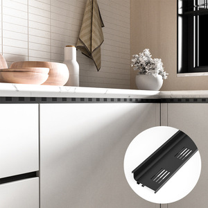 Cabinet Ventilation Handle Free Aluminum Alloy Recessed <b>Bar</b> Minimalist Design For Kitchen Cupboard Easy Installation - Product Image 3