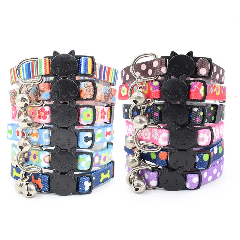 Puppy Cổ Áo Thời Trang Phổ Biến Nylon Bền Dễ Thương Khóa Pet Cat Nylon Nhãn Hiệu Riêng Dog Collars Nhà Sản Xuất