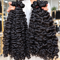Mèches de cheveux humains bruts non traités, bouclés naturels, ondulés, bouclés birmans, alignés sur les cuticules, cheveux cambodgiens, cheveux indiens, cheveux vietnamiens