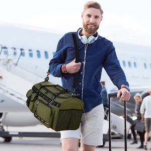 Échantillon gratuit Source d'usine : Sac de voyage pliable imperméable avec sac à chaussures/Sac de voyage avec grande capacité - Product Image 6