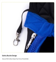 Sac à dos de transport pour animaux de compagnie pliable 4-en-1, léger et réglable, mains libres, en maille polyester respirante, pour chat, jusqu'à 18 kg