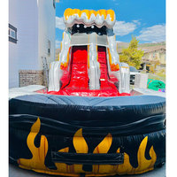 Toboggan gonflable aquatique gonflable avec piscine détachable pour enfants et adultes