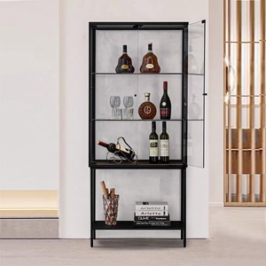 Nouveau meuble à vin de luxe en métal <span class=keywords><strong>2023</strong></span> avec portes doubles pour le rangement dans le salon, usage domestique haut de gamme - Product Image 3