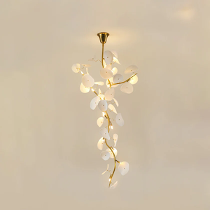 Lustre moderne en feuille de lotus pour salle à manger, table de <span class=keywords><strong>cuisine</strong></span> longue, lustre en céramique avec pétales de lotus - Product Image 5