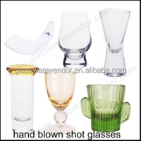 Verres à liqueur faits à la main, verre à Shot coloré, Base lourde, tasse en verre à liqueur créative grande tasse de tireur