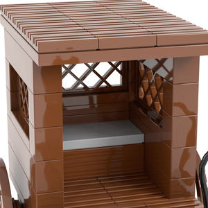 MOC5033 75 pièces chariot de transport blocs de construction bricolage ville ferme cheval chariot à assembler briques jouets éducatifs pour enfants - Product Image 4