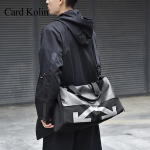 खेल फिटनेस शुष्क गीला अलग-अलग यात्रा बैग बड़ी क्षमता नायलॉन क्रॉसबॉडी कंधे का सामान फैशनेबल जिपर बंद - Product Image 3