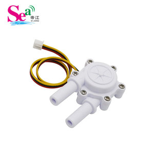 Dijiang Food Grade Plastic POM 1/4 3/8 Liquid Water Flow Sensor 0.1-2L/min Counter Flowmeter ZJ-S303 for Purification <b>Machines</b> - Product Image 4