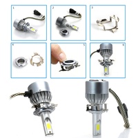 Adaptateur de support de phare LED pour voiture, support de base d'ampoule LED H7, clip de fixation, support de conversion de phare automobile pour divers modèles de voitures