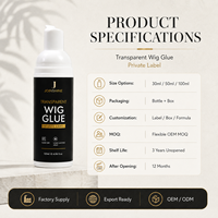 Mousse coiffante en gros pour perruques et tresses, marque privée OEM