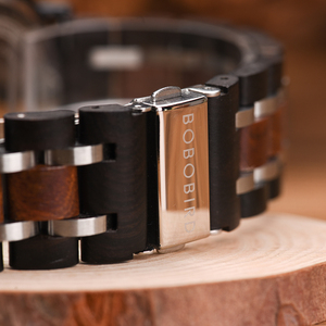 นาฬิกาข้อมือผู้ชายรุ่นใหม่ OEM Relogio Masculino นาฬิกาโครโนกราฟแบบกำหนดเอง สปอร์ต แฟชั่น ธุรกิจ หรูหรา ไม้ สแตนเลสสตีล เครื่องญี่ปุ่น <span class=keywords><strong>Miyota</strong></span> 44 มม. - Product Image 6