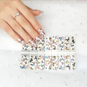 2023 OEM Gold Butterfly Designer 3D Moon Art Independence Day Character Nail Stickers in vendita