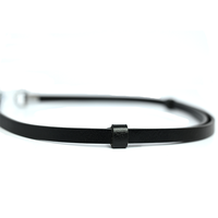 Laumocarocn — ceinture professionnelle en cuir véritable pour femmes, découpe fine, boucle argentée, Double D, 25mm de large, pour filles