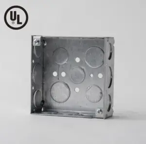 Ul4 ''scatola ottagonale in acciaio Pre-zincato IP65 involucro elettronico rotondo resistente alle intemperie per scatole di giunzione