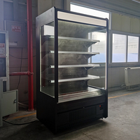 Réfrigérateur commercial multi-plateaux ouvert pour supermarché