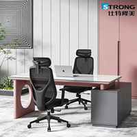 Chaise de bureau ergonomique moderne en maille, nouveau design, avec soutien complet pour le bureau à domicile et l'école, chaise de direction