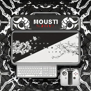 Alfombrilla de ratón personalizada grande para juegos <span class=keywords><strong>Death</strong></span> Life, goma antideslizante, resistente al agua - Product Image 3