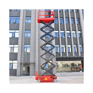 Plateforme de travail aérienne électrique autopropulsée à ciseaux hydrauliques 4-16m pour l'entretien des stades et des halls d'exposition - Product Image 5